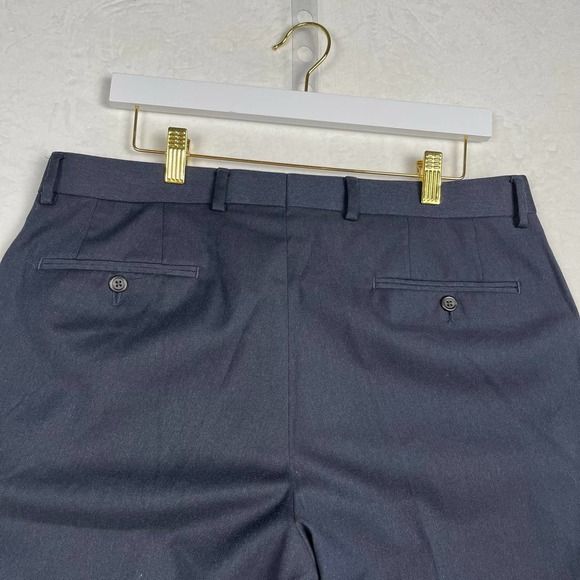 Ralph Lauren Men’s Dress Pants 34X30 Classic Fit‎ Flat Front Pants Black - Picture 6 of 15